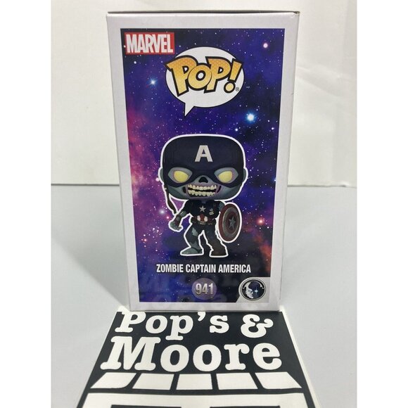 Funko Pop! Marvel What If: Zombie Captain America 941 Vinyl Figure - Picture 5 of 10